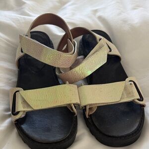 Marc by Marc Jacobs Iridescent Sandals with Black Soles